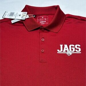 Indianapolis Jags Adidas Polo Golf Shirt Mens Medium Red Jaguars Athletics NWT
